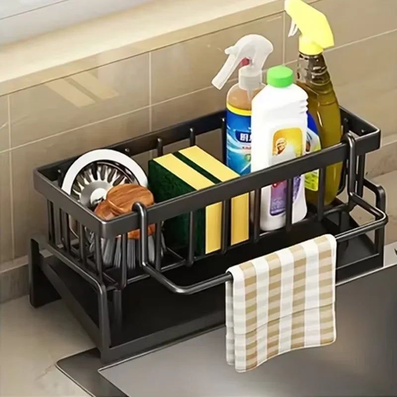 Kitchen drain rack sink bowl plate chopstick storage rack pool