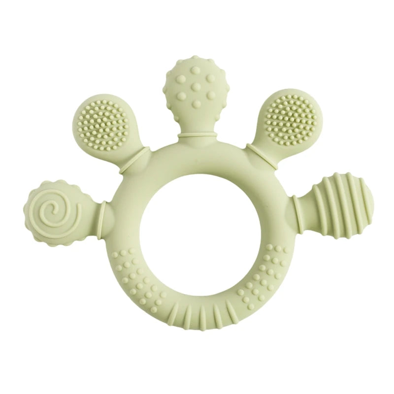 Silicone Teether,Teething Ring Sensory Toys for Toddlers