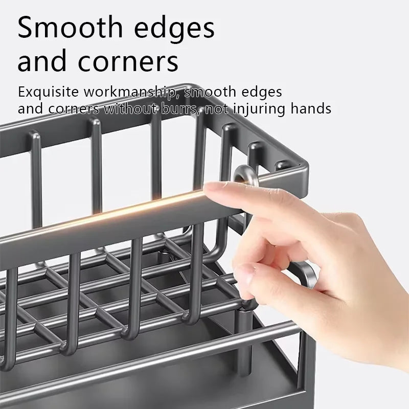 Kitchen drain rack sink bowl plate chopstick storage rack pool