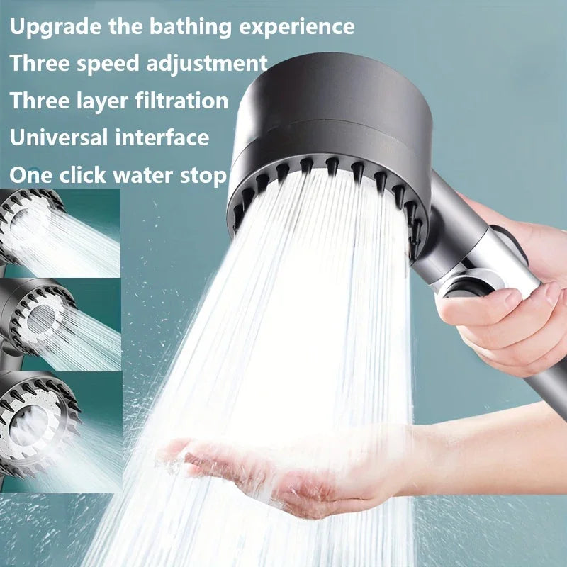 4 Modes Shower Head High Pressure Showerhead