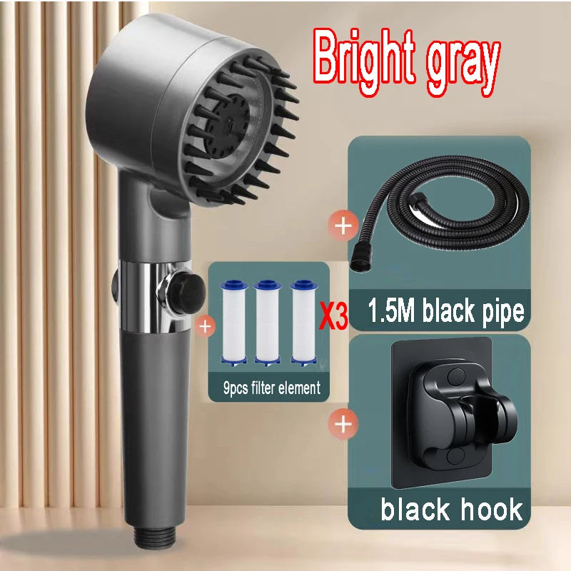 4 Modes Shower Head High Pressure Showerhead