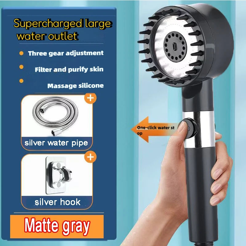 4 Modes Shower Head High Pressure Showerhead