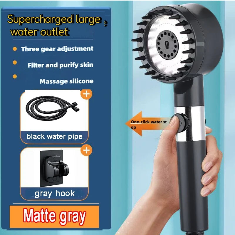 4 Modes Shower Head High Pressure Showerhead