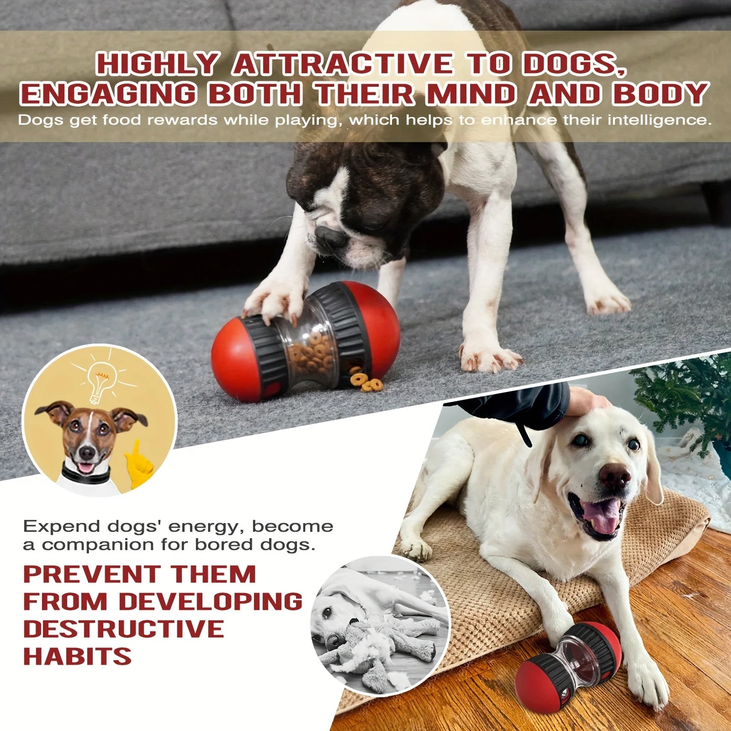 Interactive Slow Feeder Dog Toys