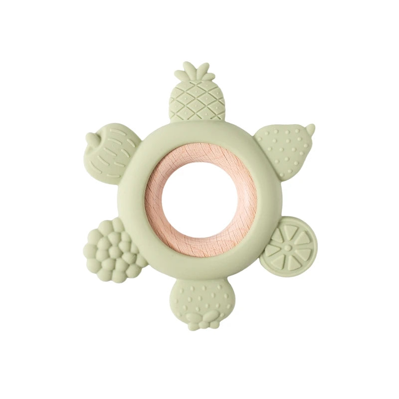 Silicone Teether,Teething Ring Sensory Toys for Toddlers