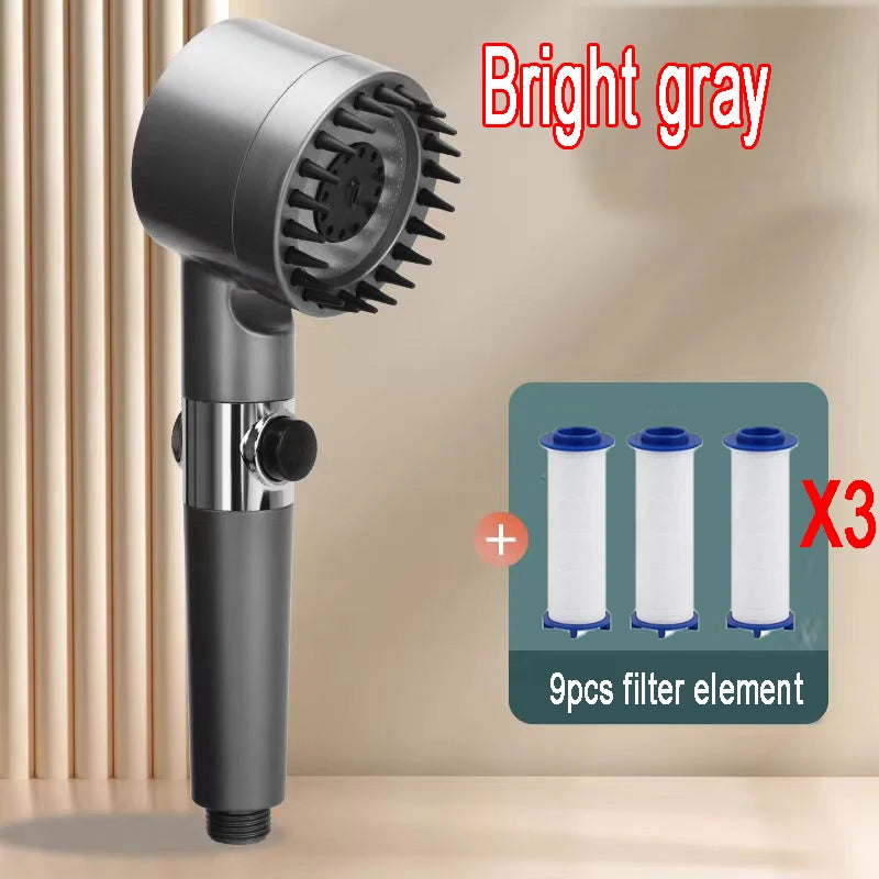 4 Modes Shower Head High Pressure Showerhead