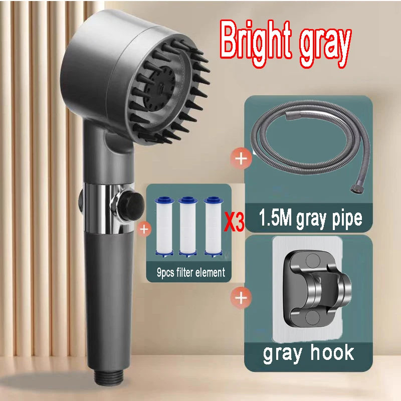 4 Modes Shower Head High Pressure Showerhead