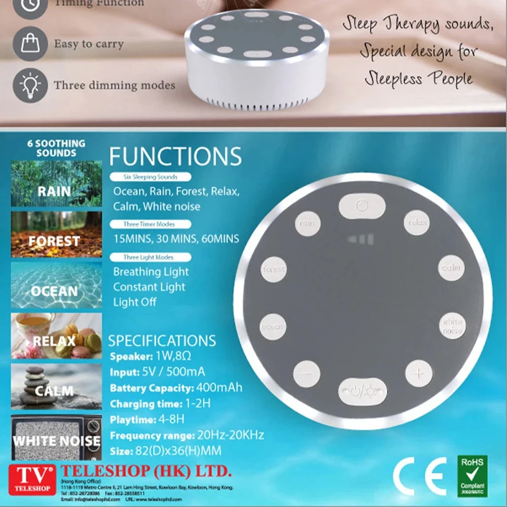 White Noise Machine Portable Baby Sleep