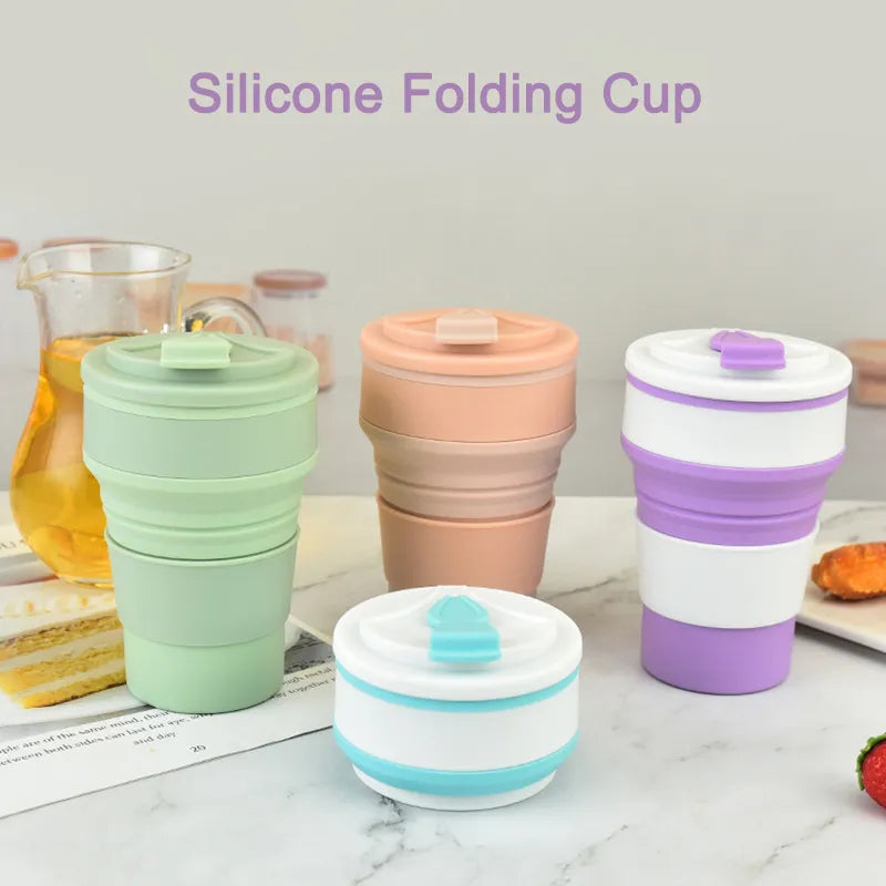 350ML/500ML Silicone Folding Cup