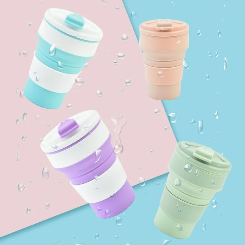 350ML/500ML Silicone Folding Cup