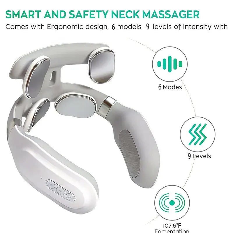 Neck Massage Machine 4 Head And Neck Protection Heating Machine