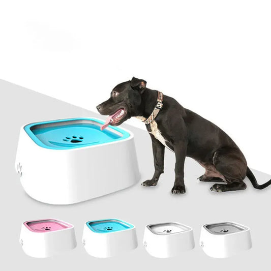 1.5L Dog Drinking Water Bowls Floating Non-Wetting Mouth