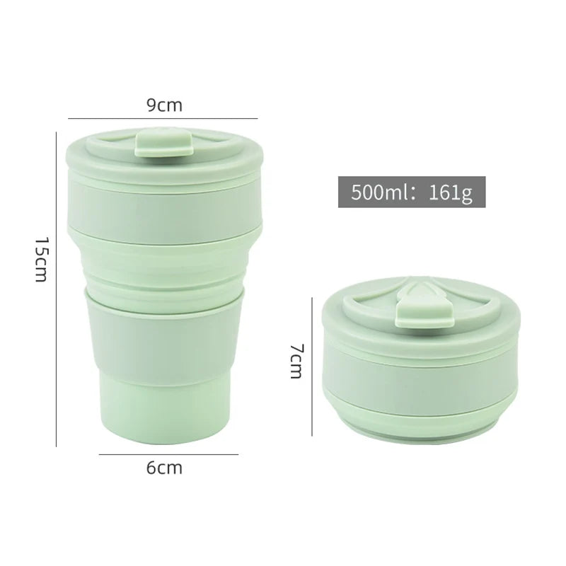 350ML/500ML Silicone Folding Cup