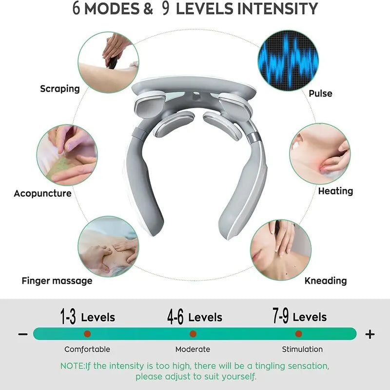 Neck Massage Machine 4 Head And Neck Protection Heating Machine