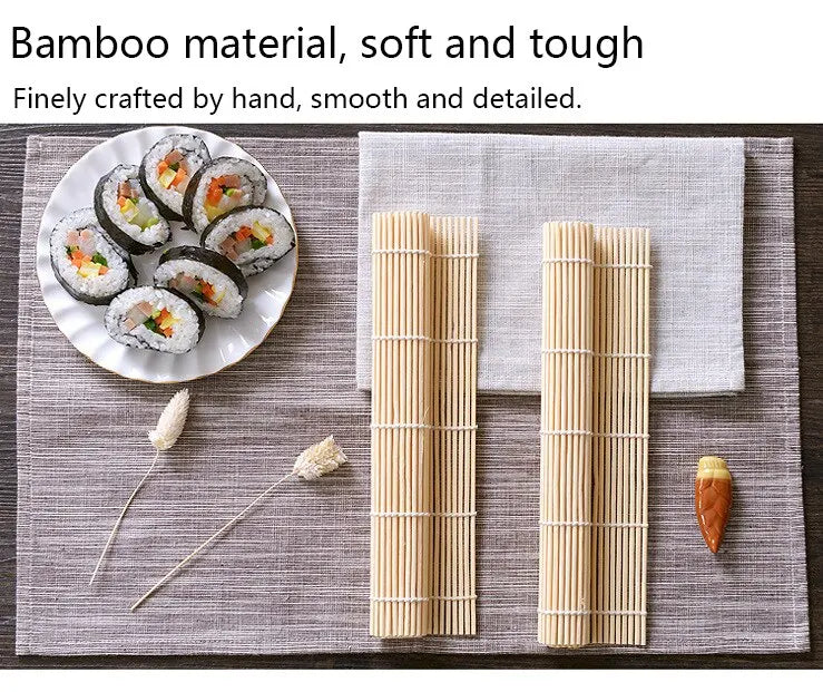 DIY Bamboo Sushi Maker Rolling Mat Sushi Tools Rice Rollers