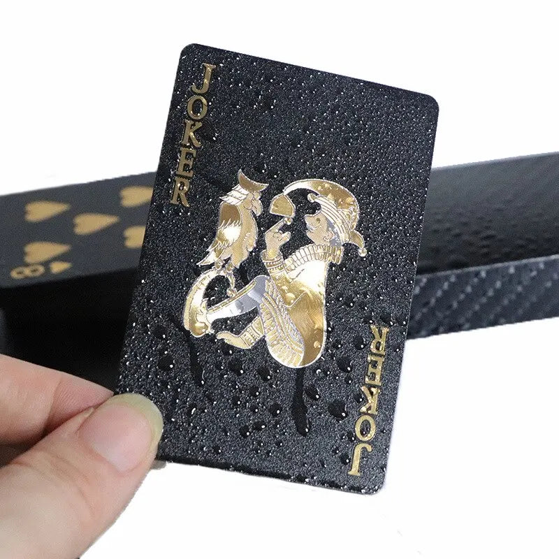 Color Black Gold Playing Card Game