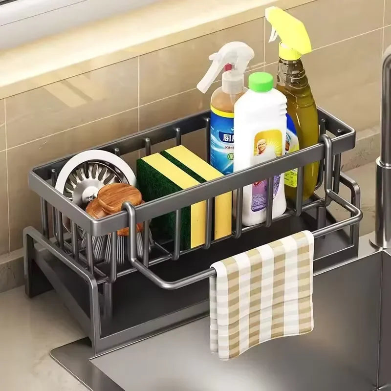 Kitchen drain rack sink bowl plate chopstick storage rack pool