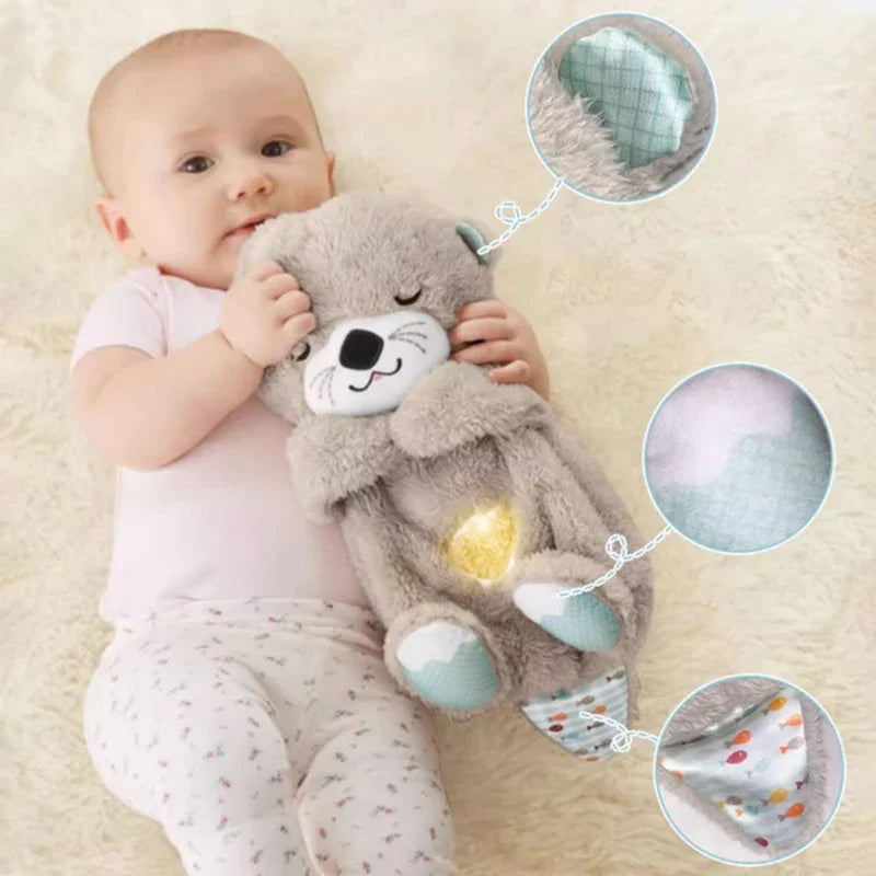 Breathing Otter Sleep Playmate Otter Musical Stuffed Baby Plush Toy