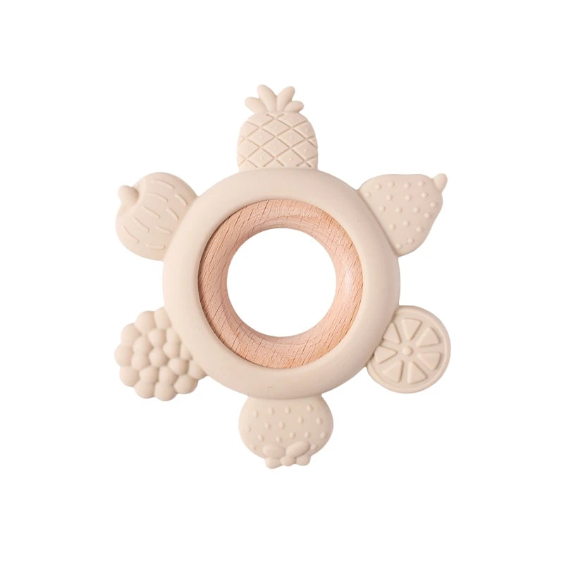Silicone Teether,Teething Ring Sensory Toys for Toddlers