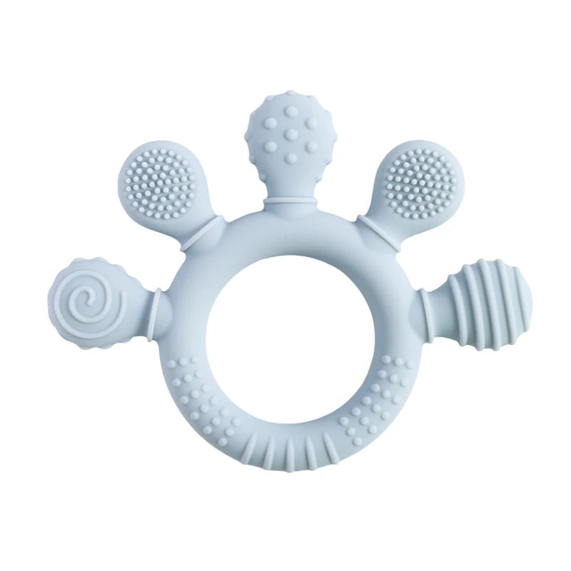 Silicone Teether,Teething Ring Sensory Toys for Toddlers