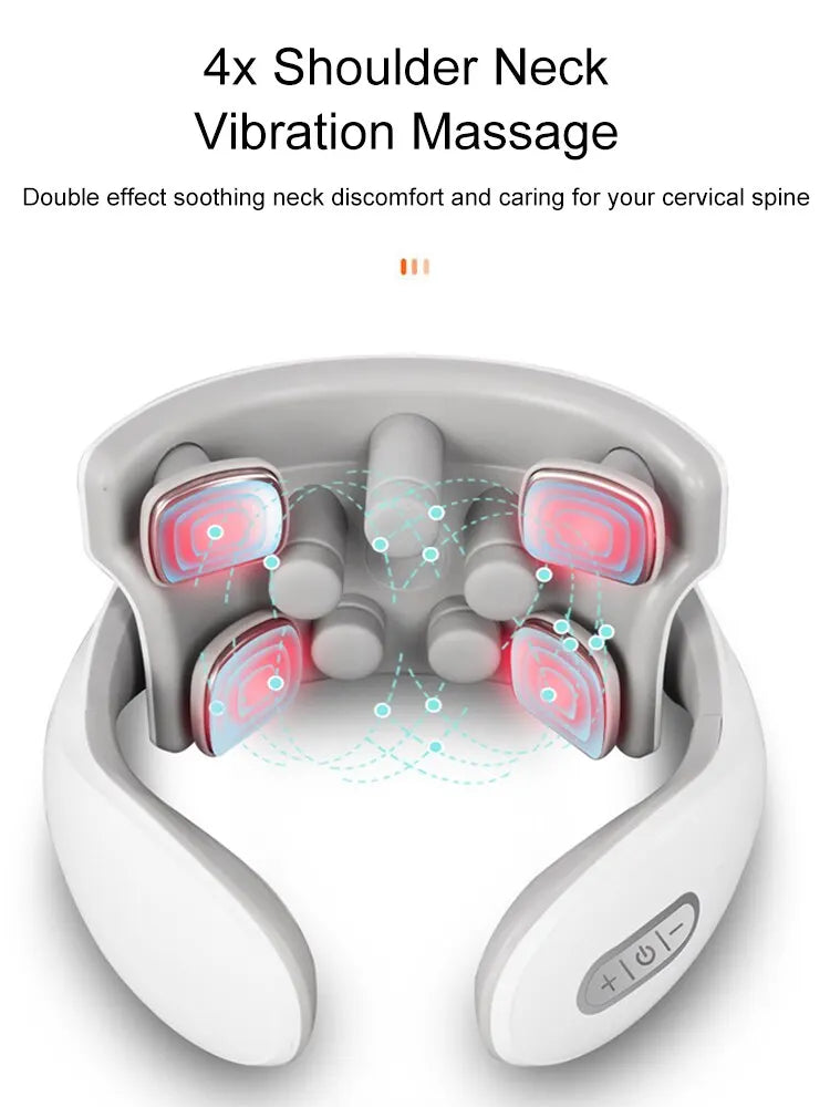 Neck Massage Machine 4 Head And Neck Protection Heating Machine