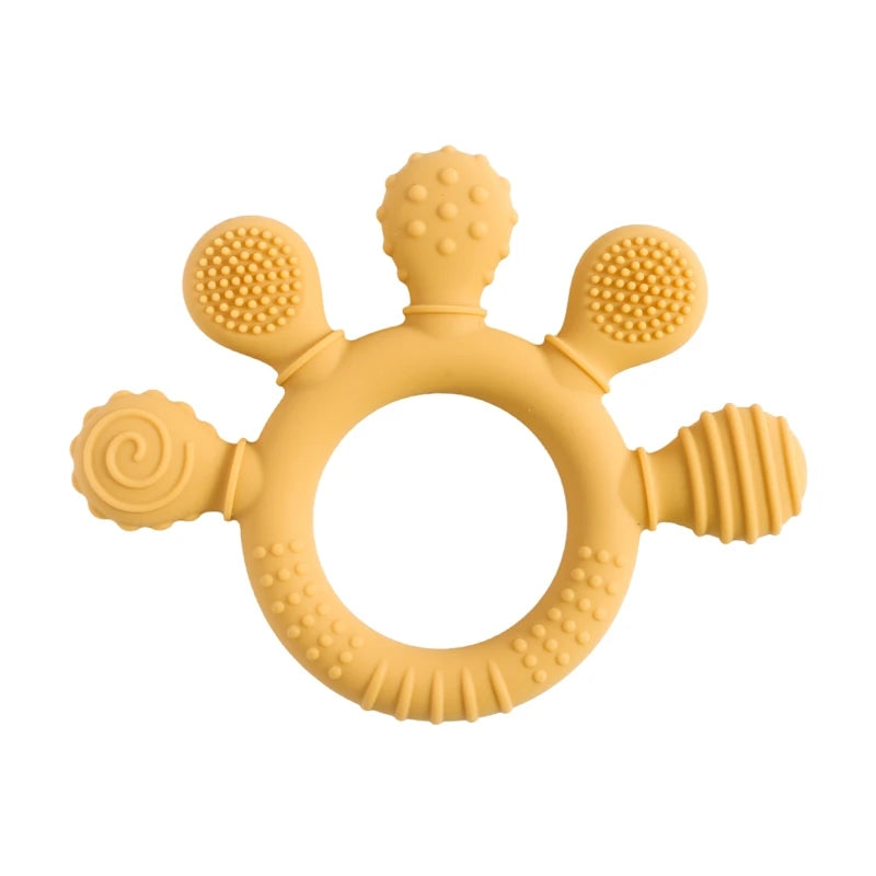 Silicone Teether,Teething Ring Sensory Toys for Toddlers