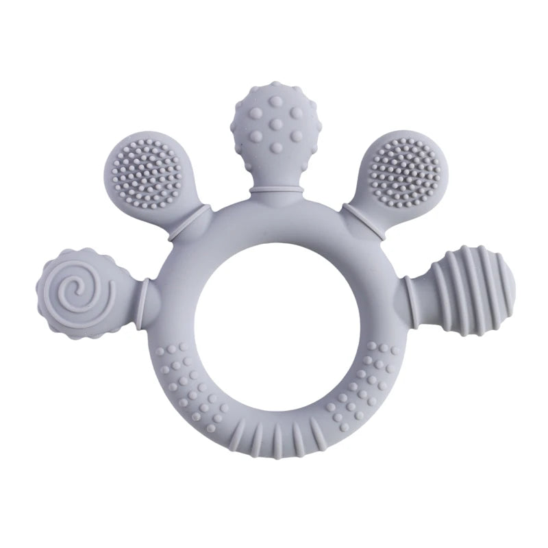 Silicone Teether,Teething Ring Sensory Toys for Toddlers